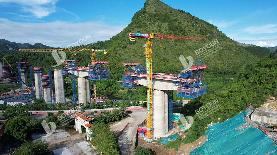 Строительство канатных дорог для чунпин железнодорожного сверхбольшого моста