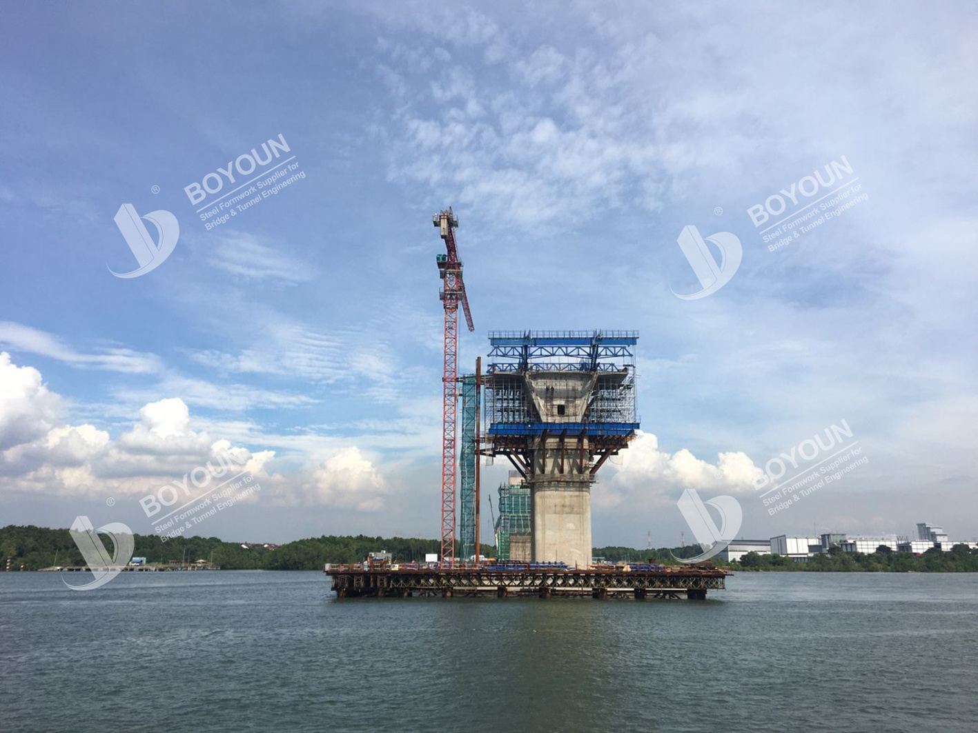 Проект строительства моста через реку пулай в джохор, Малайзия
