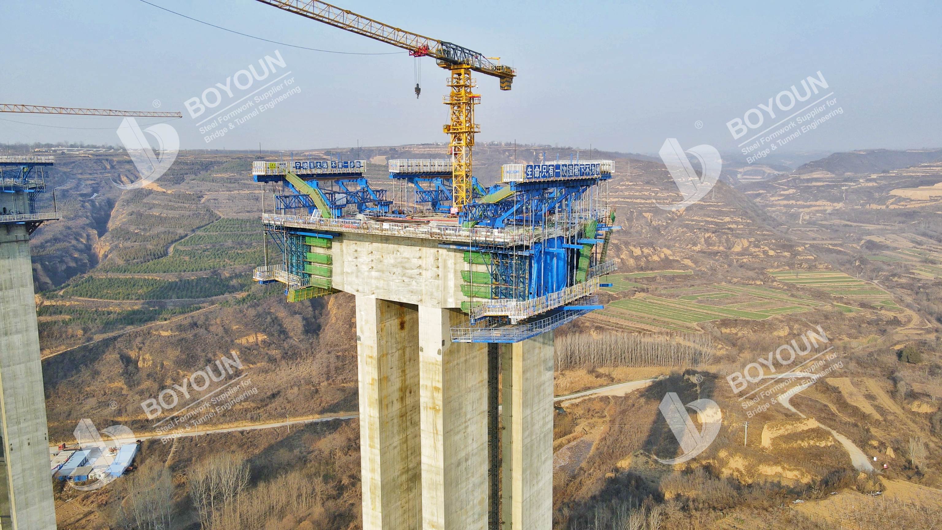 Проект строительства моста под номером 2 в юхуангге