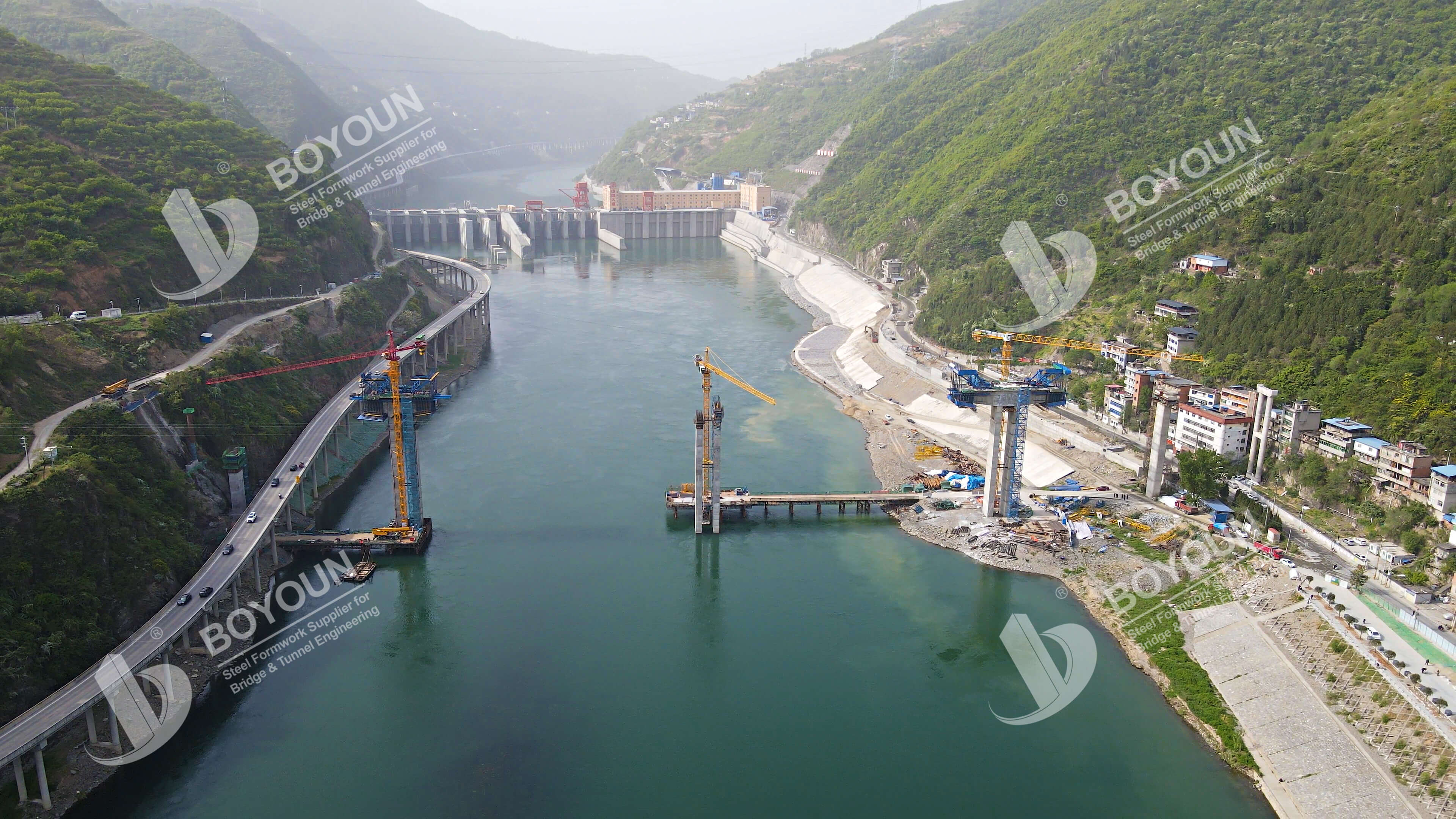 Проект строительства моста через реку суньян хан