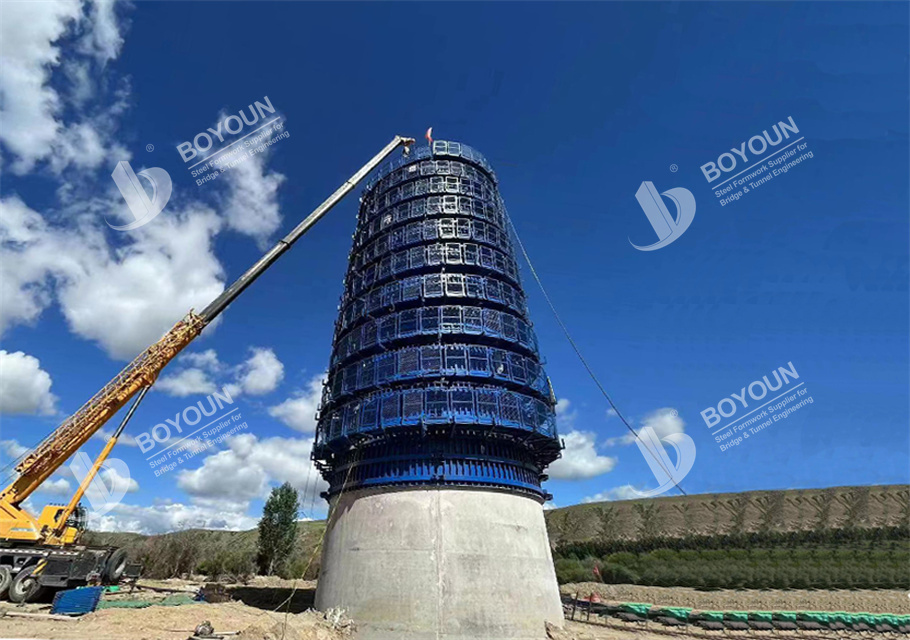 Круговая опалубка пирса