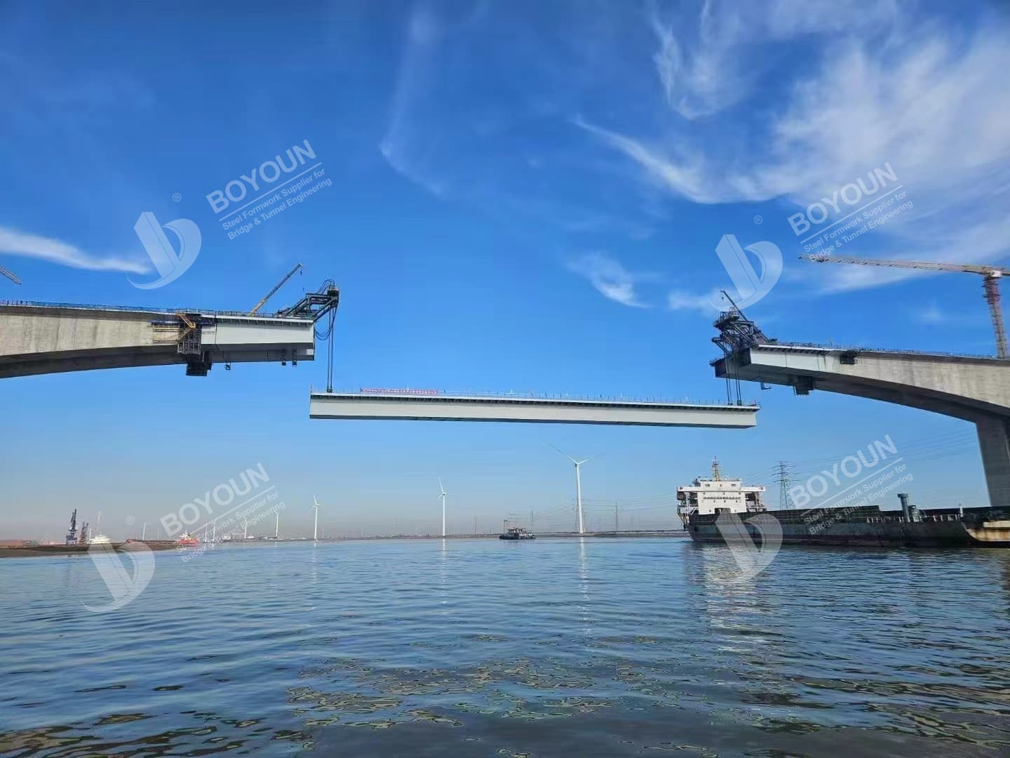 Успешное закрытие мега-моста через реку таоер