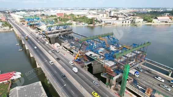 Контроль качества конструкции Cantilever для длинных предварительно напряженных непрерывных лучевых мостов