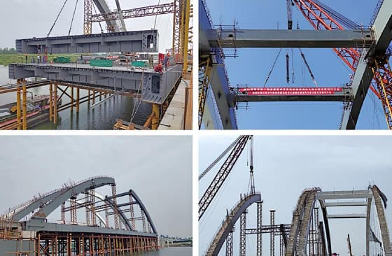 Стальной арковый мост