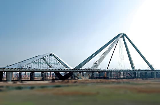 Стальной арковый мост