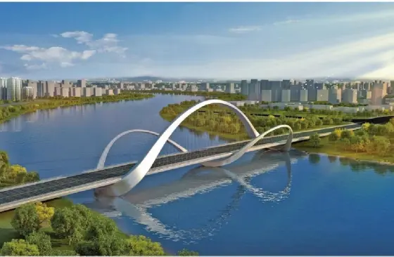 Стальной арковый мост