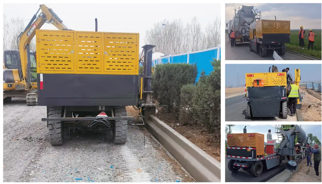 Бетонные плиточные бортовые машины